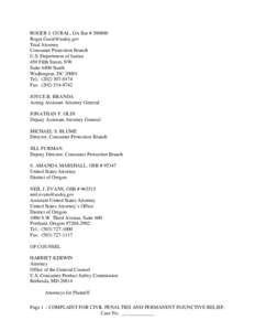 Business / Consumer Product Safety Commission / Fiskars / Gerber Legendary Blades / Consumer Product Safety Act / Warranty / U.S. Consumer Product Safety Commission / Axe / Knife juggling / Consumer protection law / Technology / Law