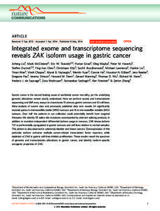 ARTICLE Received 11 Sep 2013 | Accepted 7 Apr 2014 | Published 8 May 2014 DOI: [removed]ncomms4830  OPEN