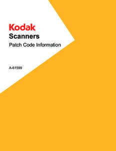 Scanners Patch Code Information