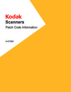 Patch / Barcode / Technology / Software / Computing / Eastman Kodak / Image scanner