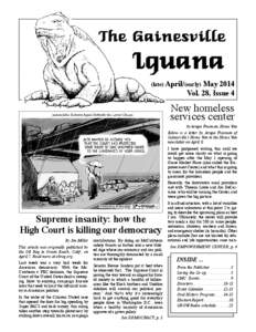 The Gainesville  Iguana (late) April/(early)  May 2014