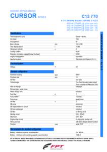 MARINE APPLICATIONS  CURSOR C13 770