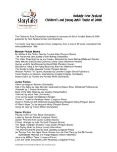 Microsoft Word - Storylines Notable Books List 2000.doc