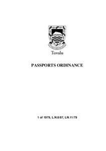 Passports Ordinance