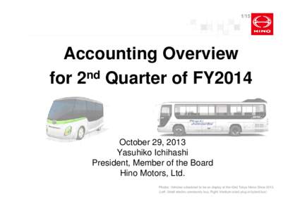 1/15  Accounting Overview for 2nd Quarter of FY2014  October 29, 2013