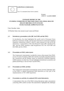 Environmental issues / Genetically modified organism / Molecular biology / Genetically modified food / MON 810 / Directorate-General for Health and Consumers / European Food Safety Authority / European Commission / Genetic engineering in Europe / Genetic engineering / Biology / Food and drink