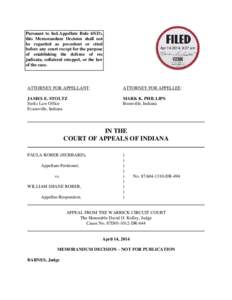 Pursuant to Ind.Appellate Rule 65(D), this Memorandum Decision shall not be regarded as precedent or cited before any court except for the purpose of establishing the defense of res judicata, collateral estoppel, or the 