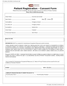 BR_Asbestos_Initial_Medical_Surveillance(c1).pdf  Patient Registration - Consent Form Please fill-out form completely. See the back page of this form for Notice of Privacy Practices. Print Please Print Please