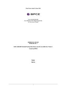 Bonds / Interest rates / Notes / Day count convention / Fixed income analysis / Futures contract / Euro Interbank Offered Rate / Coupon / Medium term note / Financial economics / Finance / Investment