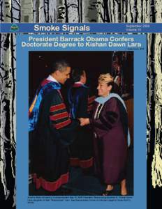 Smoke Signals  September 2009 Volume 15  President Barrack Obama Confers