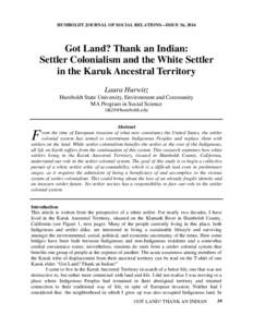 Culture / Northern California / Native American tribes in California / Humboldt County /  California / Karuk / Siskiyou County /  California / Klamath River / Settler colonialism / Settler / Colonialism / Cultural geography / Geography of California