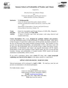 Physical oceanography / Effects of global warming / Climate model / Climate / El Niño-Southern Oscillation / Office of Oceanic and Atmospheric Research / Atmospheric sciences / Meteorology / Climatology