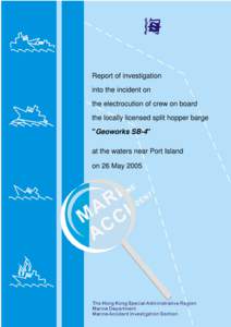 Full report of marine accident occurred on 26 May 2005
