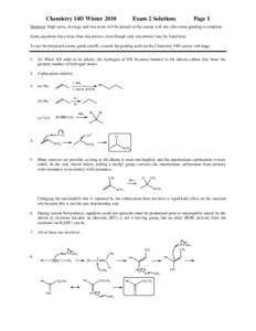 Chemistry 14D WinterExam 2 Solutions Page 1