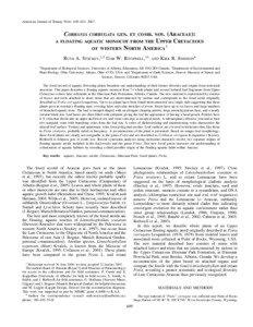 American Journal of Botany 94(4): 609–[removed]COBBANIA CORRUGATA GEN.