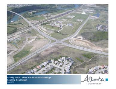 Stoney Trail / Nose Hill Drive Interchange Looking Southwest May 2012 