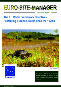 Special edition ­ May[removed]The EU Water Framework Directive ­ Protecting Europe’s water since the 1970’s  Picture courtesy of XCT