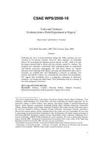 Electoral fraud / Election / Voter turnout / Voting / Swing vote / Nigerian general election / Secret ballot / Afghan parliamentary election / Voter suppression / Elections / Politics / Election fraud