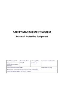 Microsoft Word - Personal Protective Equipment Policy and Procedure.DOC