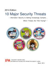 2014 Edition  10 Major Security Threats ~ Information Security Is Getting Increasingly Complex… Which Threats Are YOU Facing? ~