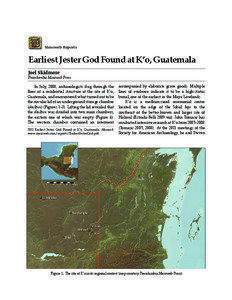 Mesoweb Reports  Earliest Jester God Found at K’o, Guatemala