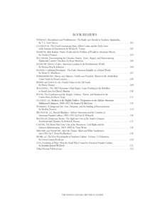 BOOK REVIEWS STEWART, Moonshiners and Prohibitionists: The Battle over Alcohol in Southern Appalachia, by T. L. Van Cleave . . . . . . . . . . . . . . . . . . . . . . . . . . . . . . . . . . . . . . . . 101 COVINGTON, Th