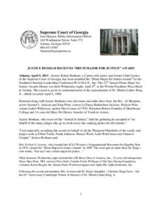 Supreme Court of Georgia Jane Hansen, Public Information Officer 244 Washington Street, Suite 572 Atlanta, Georgia[removed]9385 [removed]