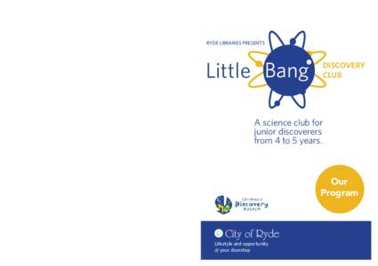 Ryde Libraries presents  Little Bang Discovery Club