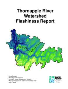 Thornapple River Watershed Flashiness Report