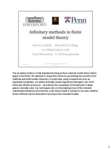 The accepted wisdom is that standard techniques from classical model theory fail to apply in the finite. We attempt to dispel this notion by presenting new proofs of the Gaifman and Hanf locality theorems. In particular,