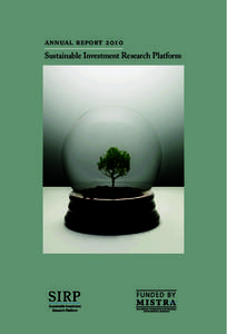 Annual reportSustainable Investment Research Platform Sustainable Investment Research Platform