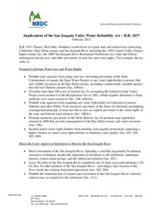Microsoft Word - Final fact sheet - Implications of the San Joaquin Valley Water Reliability Act.docx