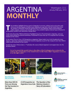 ARGENTINA MONTHLY Washington, D.C.  January/February, 2014