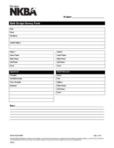 Microsoft Word - BMF09-Bathroom_Design_Survey_Form.DOC