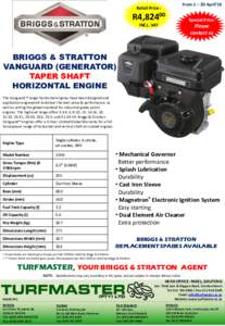 Briggs & Stratton / Briggs / Stratton / Manufacturing