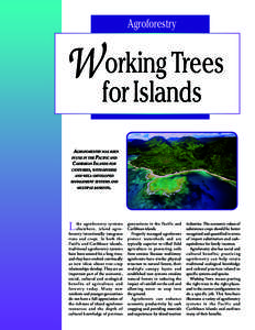 Agroforestry  orking Trees for Islands Agroforestry has been in use in the Pacific and
