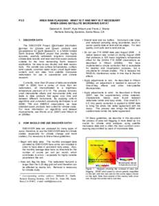 P3.5  AREA RAIN FLAGGING: WHAT IS IT AND WHY IS IT NECESSARY WHEN USING SATELLITE MICROWAVE DATA? Deborah K. Smith*, Kyle Hilburn and Frank J. Wentz Remote Sensing Systems, Santa Rosa, CA