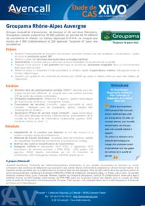 Etude de  CAS Groupama Rhône-Alpes Auvergne Groupe mutualiste d’assurance, de banque et de services financiers,