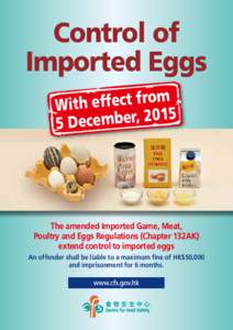 Control of Imported Eggs m o r f
