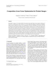 EUROGRAPHICSO. Sorkine-Hornung and M. Wimmer (Guest Editors) Volume), Number 2  Composition-Aware Scene Optimization for Product Images