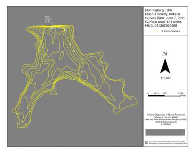 Huntingburg Lake Dubois County, Indiana Survey Date: June 7, 2011 Surface Area: 181 Acres HUC: [removed]