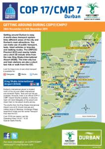 Shuttle pick-up points with map