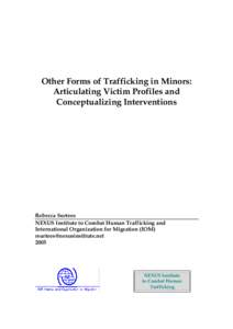 Other Forms of Trafficking in Minors: