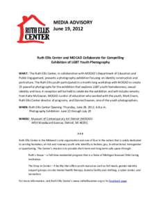 MEDIA ADVISORY   June 19, 2012       