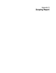 Appendix G  Scoping Report Memorandum Date: