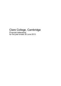 Clare College Accounts