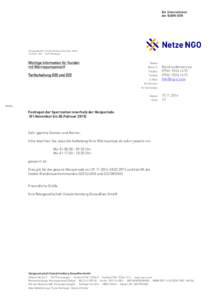 Ein Unternehmen der EnBW ODR Netzgesellschaft Ostwürttemberg DonauRies GmbH Postfach 1330 · 73479 Ellwangen