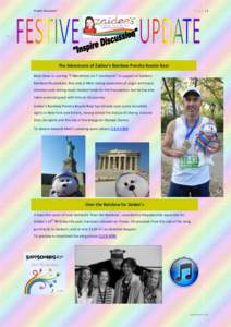 “Inspire Discussion”  P a g e |1 The Adventures of Zaidee’s Rainbow Poncho Beanie Bear Matt Dean is running “7 Marathons on 7 Continents” in support of Zaidee’s
