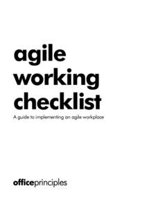 agile working checklist A guide to implementing an agile workplace