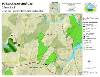 Public Access and Use  Location Map PARTNERSHIP PERMITTED PEDESTRIAN USES INCLUDE: